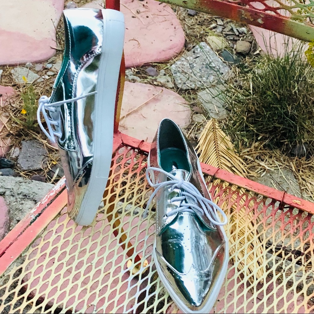 Silver Sneakers by Mark. NWOT
